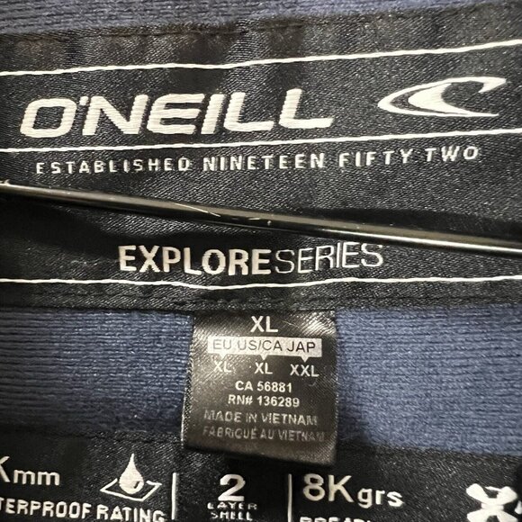 O'Neill Explore Series Jacket Men XL Snowboard 8Kmm Waterproof 8K grs Breathable - Picture 4 of 16
